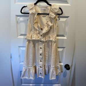 NWOT Striped Dress with Ruffles